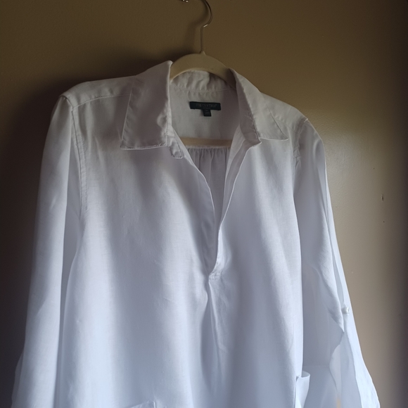 FOR CYNTHIA 100%LINEN BLOUSE - Picture 3 of 7